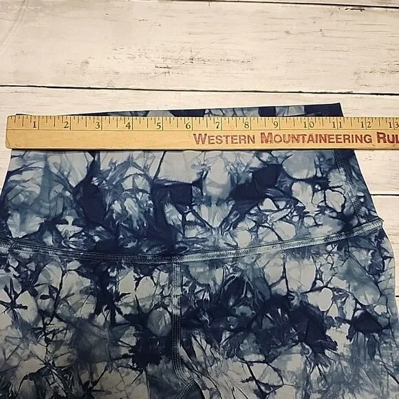 Lululemon Wunder Under High Rise Legging Blue Tie Dye Women's 2 - Picture 6 of 10